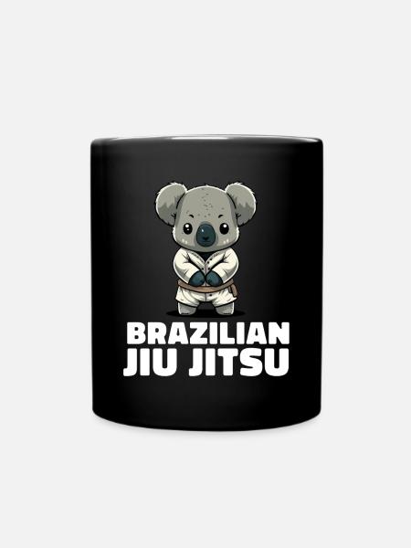 Koala Brasilianisches Jiu Jitsu und Grappling - Tasse einfarbig - Schwarz