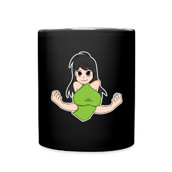 Anime - Tasse einfarbig - Schwarz - Vorne