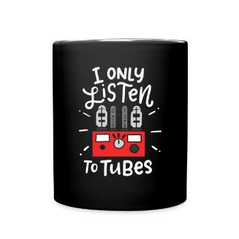 Analog Vacuum Tube Retro 80s 90s Theme Party - Full Colour Mug - black - Front
