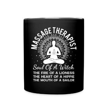 Massothérapeute Âme D’Une Sorcière Le Feu D’A Li - Mug uni - noir - Devant