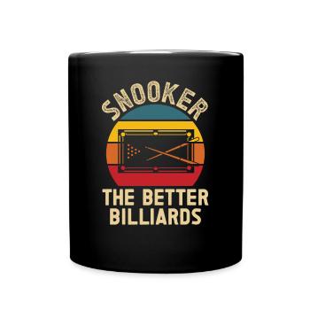Snooker Better Billards Billard 8 Ball Pool - Tasse einfarbig - Schwarz - Vorne