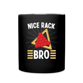 Snooker Nice Rack Bro Billiards 8 Ball Pool Player - Mug uni - noir - Devant