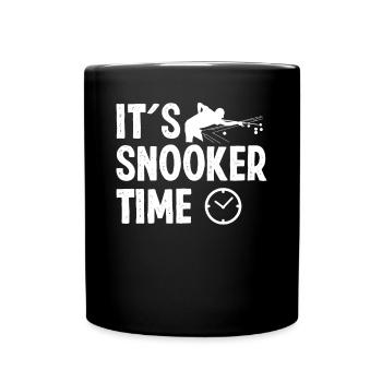 Snooker Time Billiards 8 Ball Pool Players - Full Colour Mug - black - Front