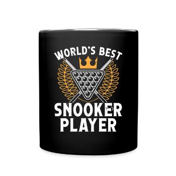 Billiard Worlds Best Snooker Player 8 Ball Pool - Full Colour Mug - black - Front