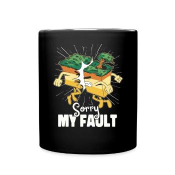 Funny Tectonic Plates Geology Art - Full Colour Mug - black - Front