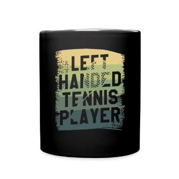 Joueur de tennis gaucher Lefty - Mug uni - noir - Devant