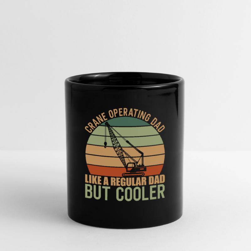 Crane operator Crane Operating Dad Full Colour Mug