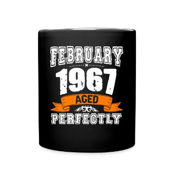 Cadeau d'anniversaire vintage de janvier 1967 - Mug uni - noir - Devant