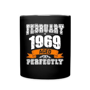 Cadeau d'anniversaire vintage de janvier 1969 - Mug uni - noir - Devant