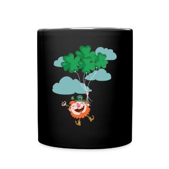 Ireland Irish Leprechaun St Patrick's Day Funny - Full Colour Mug - black - Front