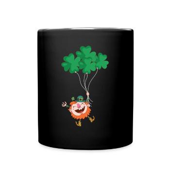 Ireland Irish Leprechaun St Patrick's Day Funny - Full Colour Mug - black - Front