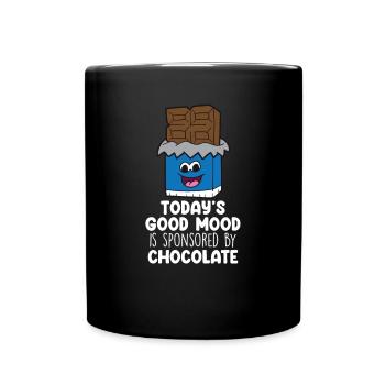 Chocolate Lover Tablettes de chocolat au lait - Mug uni - noir - Devant
