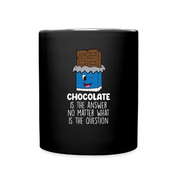 Chocolate Lover Tablettes de chocolat au lait - Mug uni - noir - Devant