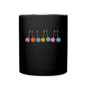 Chemises Banjo Pour Hommes Bluegrass Appalachia Folk - Mug uni - noir - Devant
