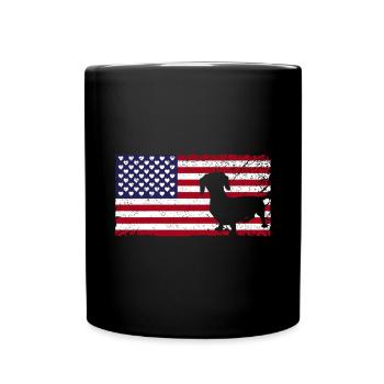 Teckel Cadeau Dixie Viennese Doxie Teckel - Mug uni - noir - Devant