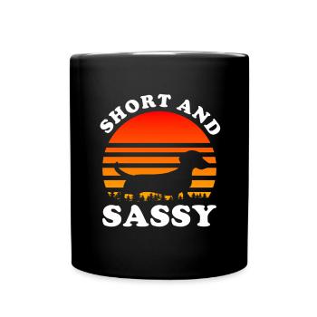 Teckel Cadeau Dixie Viennese Doxie Teckel - Mug uni - noir - Devant