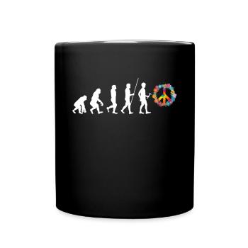 Hippie - Tasse einfarbig - Schwarz - Vorne