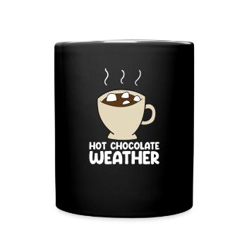 Chocolat drôle Chocolat Citation - Mug uni - noir - Devant