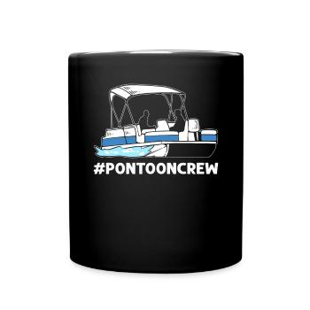 Équipage du ponton. Pontonnage nautique. Capitaine de ponton - Mug uni - noir - Devant