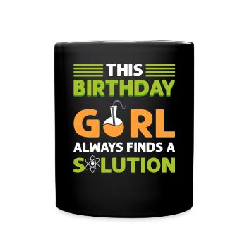 This birthday boy always finds a solution. - Full Colour Mug - black - Front