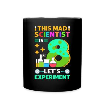 Ce savant fou a 8 ans. - Mug uni - noir - Devant