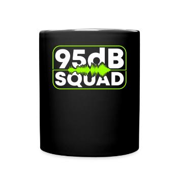 Escouade 95dB. Asl Awareness Hand Signal Language Deaf - Mug uni - noir - Devant