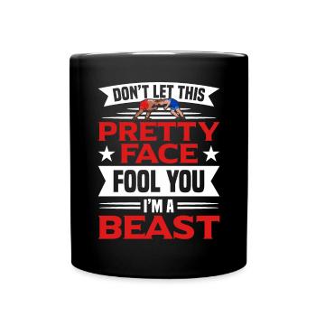 Ne laissez pas ce joli visage vous emporter - Mug uni - noir - Devant