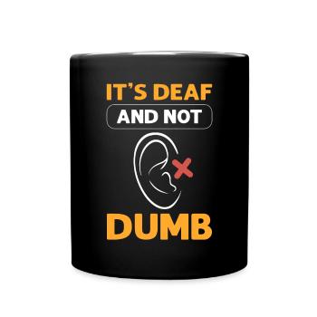 C’est sourd - Mug uni - noir - Devant