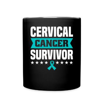 Zervixkrebs-Krieger. - Tasse einfarbig - Schwarz - Vorne