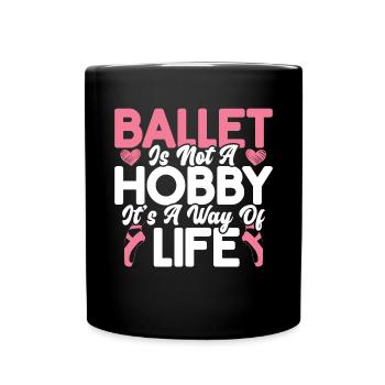 Ballett - Tasse einfarbig - Schwarz - Vorne