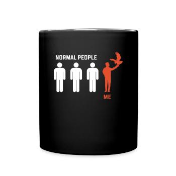 Normal People... Falkner Shirt Geschenk - Tasse einfarbig - Schwarz - Vorne