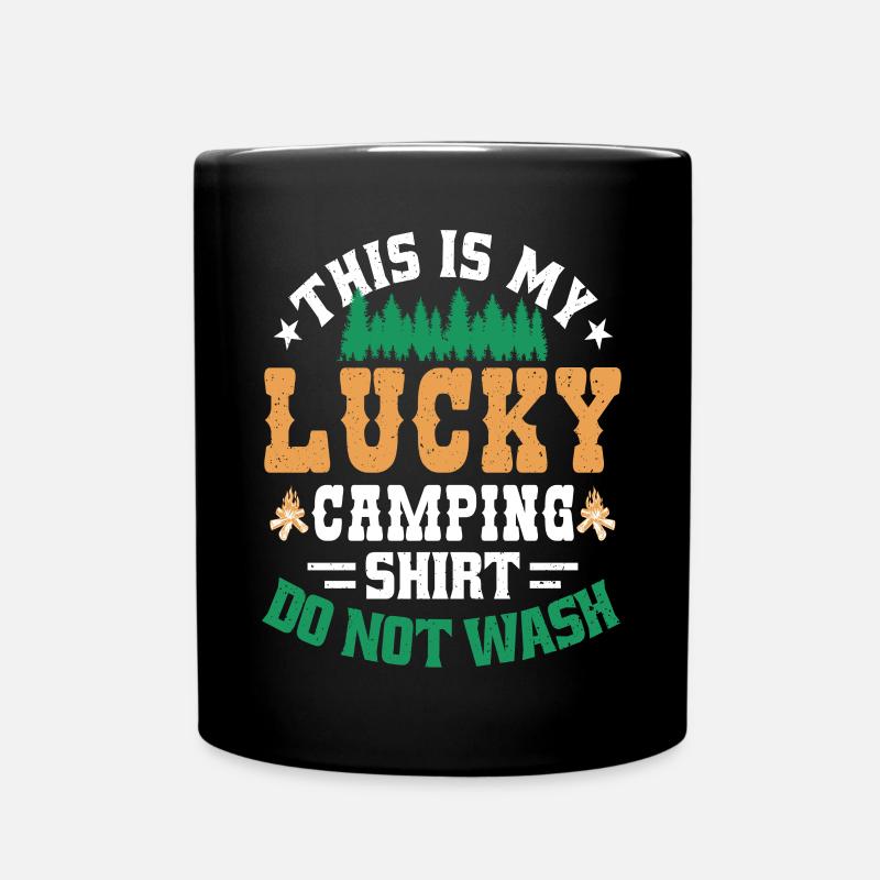 Das Ist Mein Glücks-camping-design - Tasse einfarbig - Schwarz