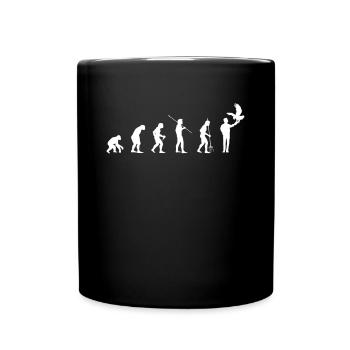 Evolution Chemise Cadeau Fauconnier - Mug uni - noir - Devant