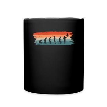 Vintage Retro Evolution Falconer Shirt - Full Colour Mug - black - Front