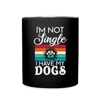 Dog Owner Gift Dog Lover - Full Colour Mug - black - Front