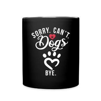 Dog Owner Gift Dog Lover - Full Colour Mug - black - Front