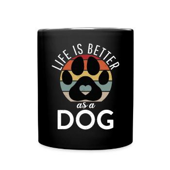 Dog Owner Gift Dog Lover - Full Colour Mug - black - Front