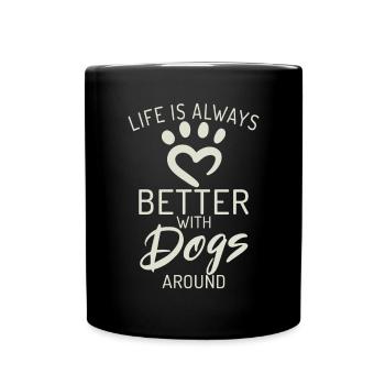 Dog Owner Gift Dog Lover - Full Colour Mug - black - Front