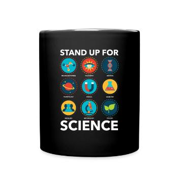 Stand Up For Science Biology Physics Teacher - Mug uni - noir - Devant