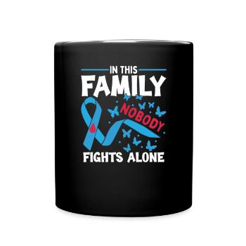 Mois de la sensibilisation familiale au diabète - Mug uni - noir - Devant