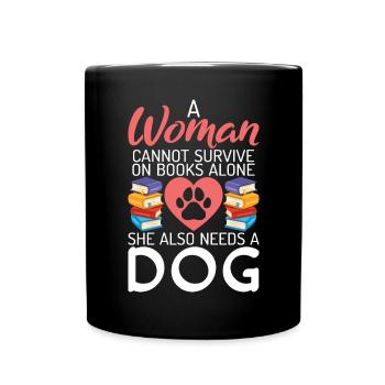 Dog Owner Gift Dog Lover - Full Colour Mug - black - Front