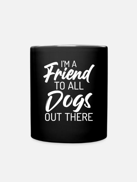Hundebesitzer Geschenk Hundeliebhaber - Tasse einfarbig - Schwarz