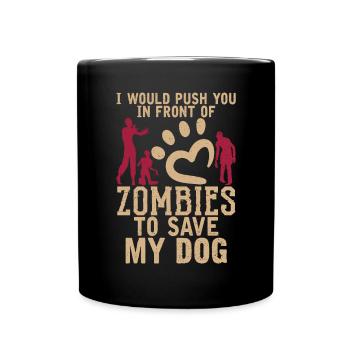 Dog Owner Gift Dog Lover - Full Colour Mug - black - Front