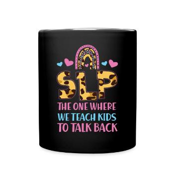 Speech Therapist Therapy Assistant - Full Colour Mug - black - Front