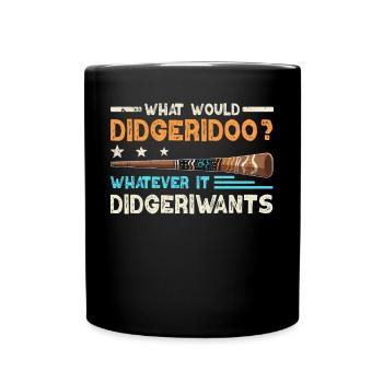 Qu’est-ce que le didgeridoo? - Mug uni - noir - Devant