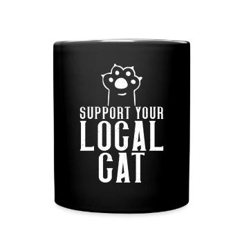 Cadeau Chat Propriétaire Chat Cadeau - Mug uni - noir - Devant