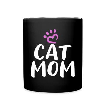 Gift Cat Owner Cat Gift - Full Colour Mug - black - Front