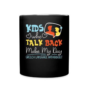 Speech Therapist Therapy Assistant - Full Colour Mug - black - Front