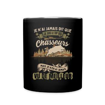 Je Suis Le Top Des Chasseurs - Mug uni - noir - Devant