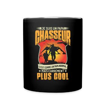 Papa Chasseur - Mug uni - noir - Devant